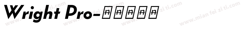 Wright Pro字体转换